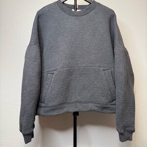 Lunya Restore Double Faced Crewneck Sweatshirt Gray Size Large/Extra Large L/XL